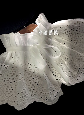 复古装饰衣领蝴蝶结女士假领子