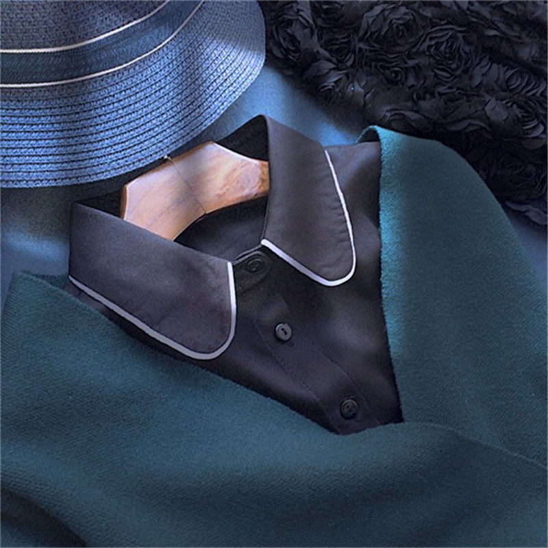 拼色假领子衬衫领女百搭假衬衣领假衣领装饰领搭配毛衣服领春秋