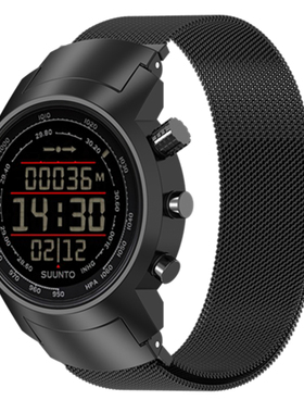 代用颂拓SUUNTO Elementum Terra山雄元素智能手表不锈钢米兰表带