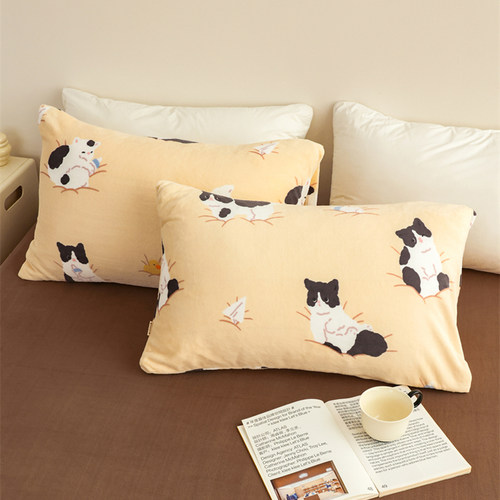 花花造梦原创卡通奶油绒信封枕套