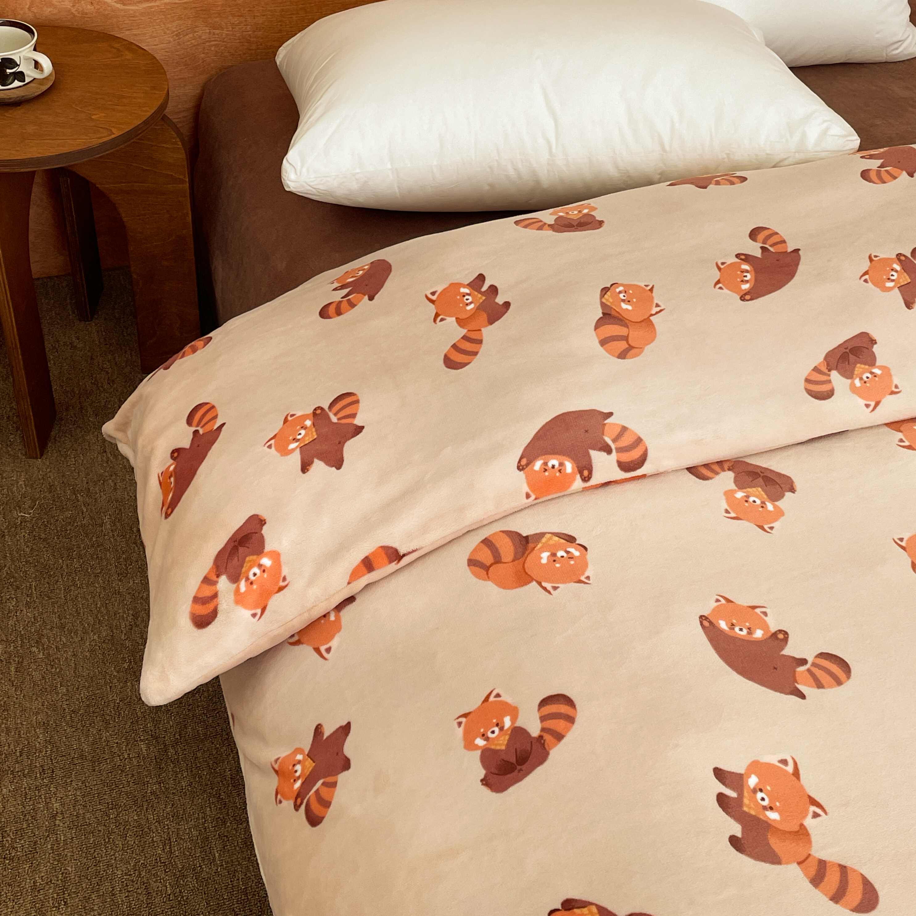 小熊猫の家 原创卡通奶油绒被套可爱被芯罩保暖单件秋冬款1.8m/2m