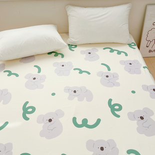 抱抱考拉熊 插画师原创慵懒树袋熊全棉床单床笠单件亲肤柔软定制