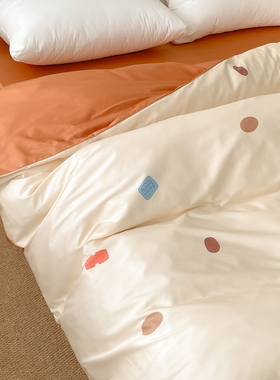 好事记录 原创韩系60s全棉长绒棉被套裸睡贡缎被芯罩滤镜感