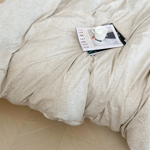 丁达尔效应 暖色系简单全棉被罩被套被子套单件纯棉柔软舒服床品