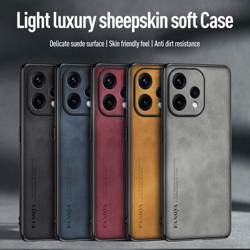 适用外贸OPPO Reno16 15pro 16F 15F 13F A5X X8 A7PRO轻奢羊巴皮手机壳A58 A79 F29 A80防摔羊巴皮保护套