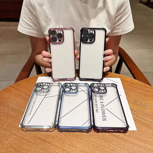 适用VIVO S2 Y05 Y31 5G Y31D Y21D四角电镀防摔手机壳X300FE Y11D加厚电镀壳 S2 男女通用款防摔保护套批发