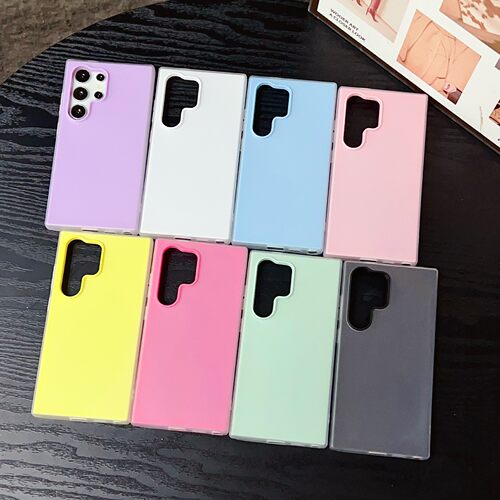 适用三星S26 Ultra S26FE S25Ultra S24PLUS S23FE S22+果冻二合一手机壳S21FE S20FE TPU纯色PC+硅胶套