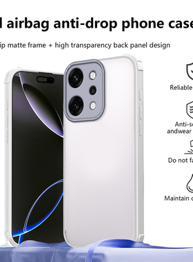 适用外贸OPPO Reno14 Pro 14F 13F TM四角防摔手机壳 A5 PRO A5X A79 A60 A57 A58 PC二合一磨砂保护套批发