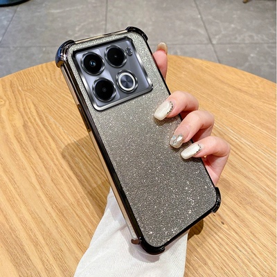 适用传音Infinix NOTE50X 四角防摔手机壳传音NOTE50X 5G闪粉电镀壳 传音NOTE50S 男女通用款防摔保护套批发