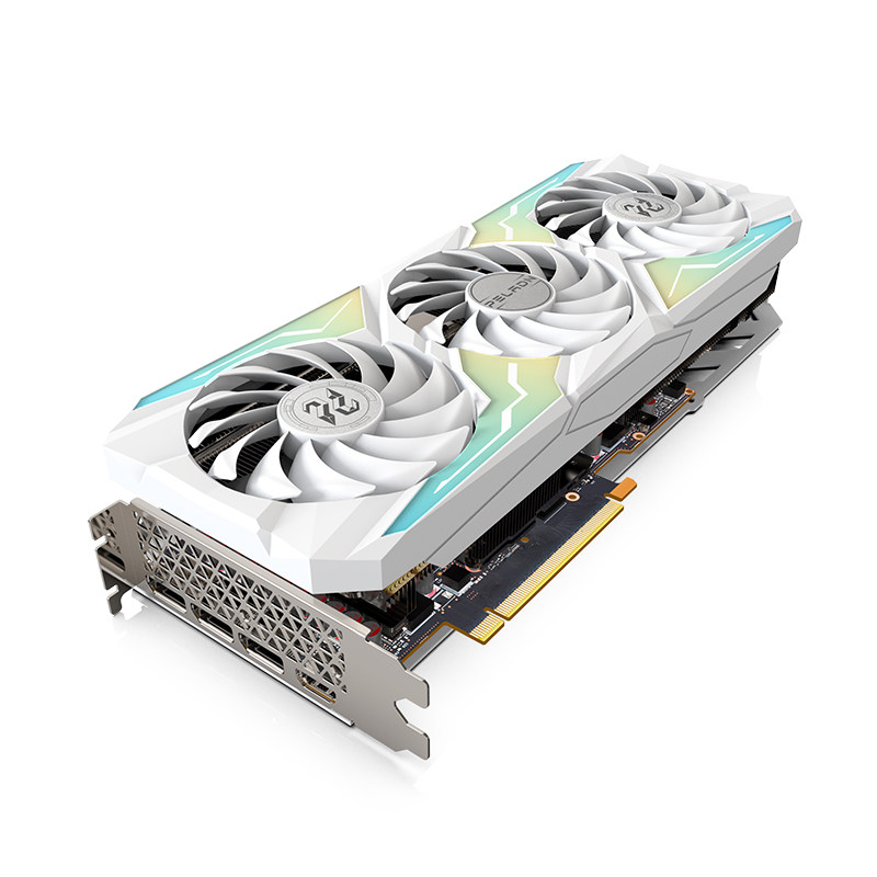 磐镭 白铠 RTX3070 TI 8G三风扇台式机游戏光追智能学习独立显卡