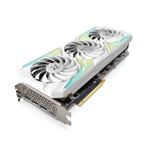 磐镭 白铠 RTX3070 TI 8G三风扇台式机游戏光追智能学习独立显卡