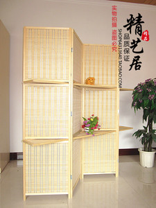实木屏风隔断时尚简约折叠置物客厅玄关餐厅隔墙茶室中式现代屏风