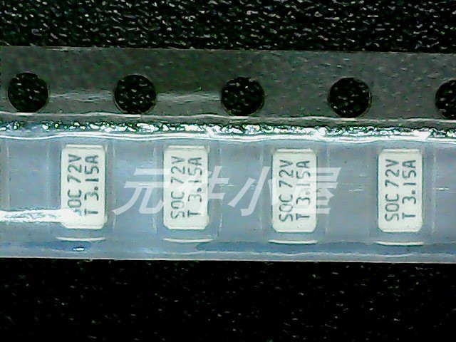 贴片保险丝 SOC 11CT3.15AR08B4 1206 SOC 72V T3.15A