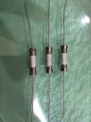 进口陶瓷带引线保险管 T6.3AL250V 6.3A保险丝 5*20M