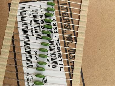 电阻式保险丝 0251.750NRT1L 快断 绿色 750MA原装进口美国力特