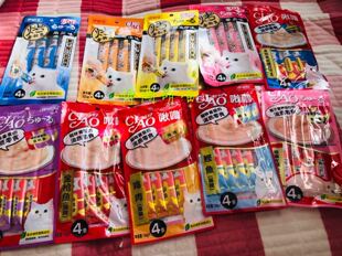 伊纳宝ciao宠物猫零食妙好啾噜14g 4猫条成猫幼猫湿粮 博闯萌喵