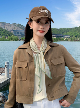韩版飘带丝巾女条纹薄款围巾休闲春夏季百搭装饰领巾时尚纱巾配饰
