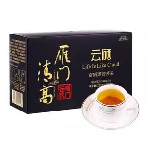雁门清高富硒全胚芽120g黑苦荞茶