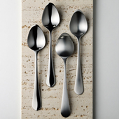 西餐勺饭勺汤勺 PURFI 精美优雅 10不锈钢勺子 PERLI 兰朵系列