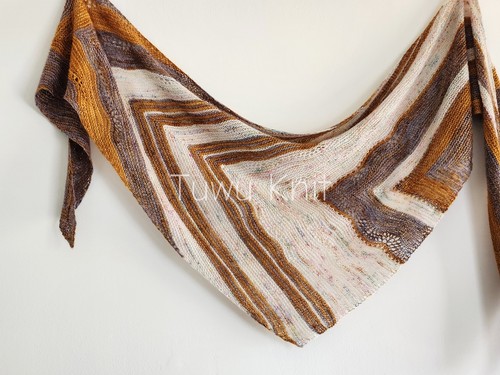 中/英文 Marlow Shawl 黄昏披肩棒针编织文字解 说明非视频 207