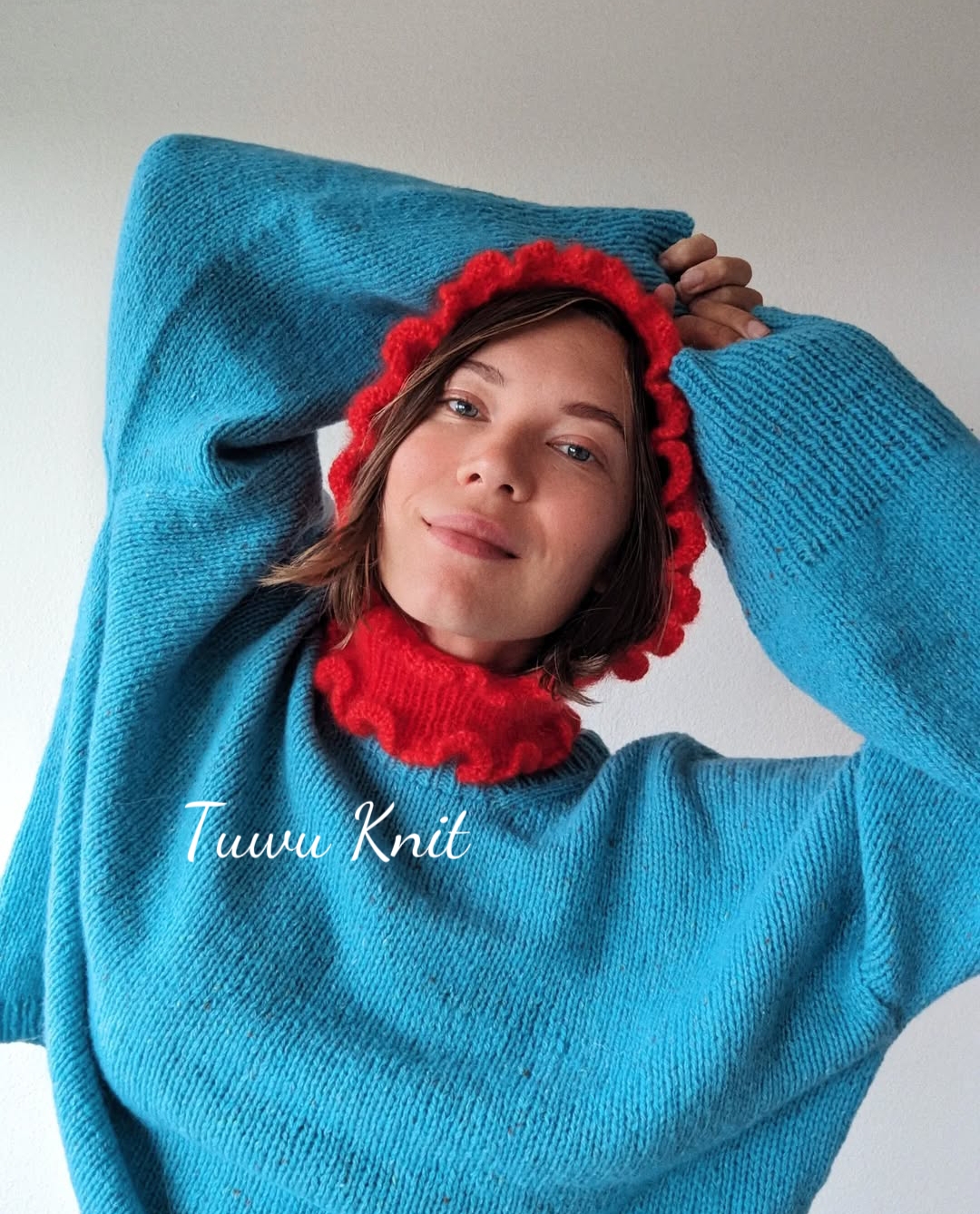 荷叶边帽子棒针编织中文图解文字说明