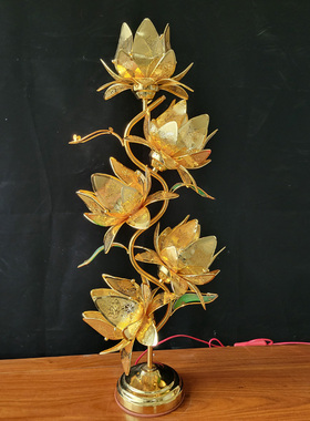 七彩佛前莲花灯妙相佛具佛前供灯