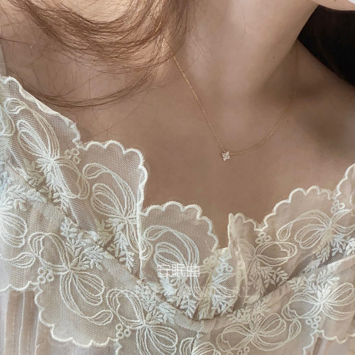 安眠曲纯银四叶草转运项链