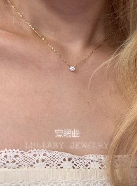 万年经典莫桑石钻！s925纯银项链