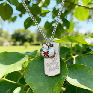 恋与深空夏以昼苹果项链周边同款cos外套服挂件方牌娃用狗牌配饰