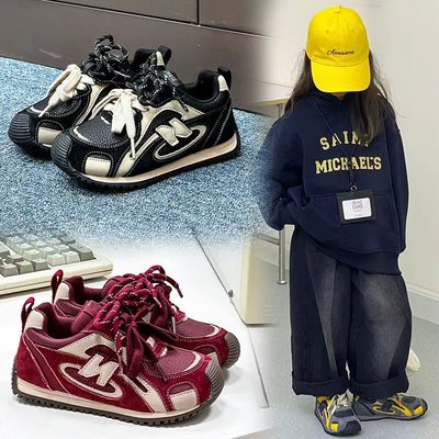 儿童运动鞋2025秋冬季新款女童鞋子男童德训跑步鞋二棉鞋防滑加绒