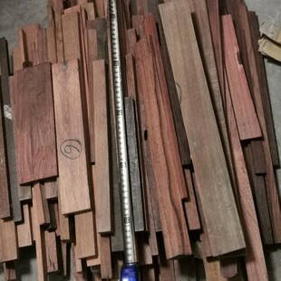 紫檀血檀花梨红木木料小料工艺品diy下脚料边角料佛珠实木雕刻