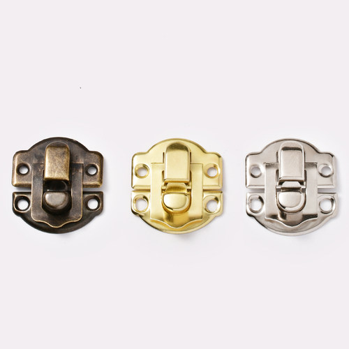 铁皮扣小箱扣元宝搭扣锁扣礼盒木盒包装盒铁皮扣首饰盒锁扣