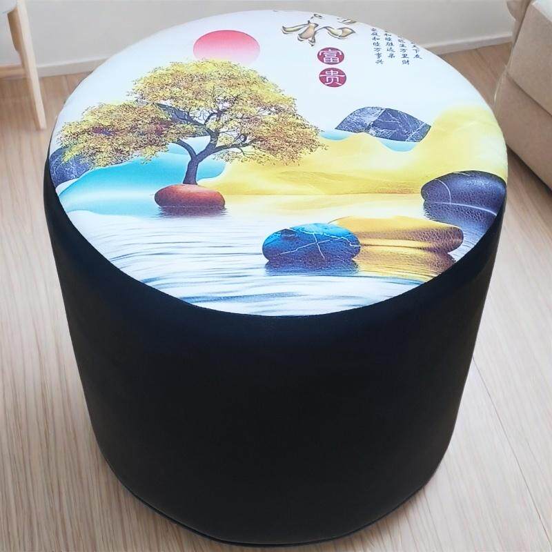 新品家用皮凳子彩色皮墩儿童沙发矮凳