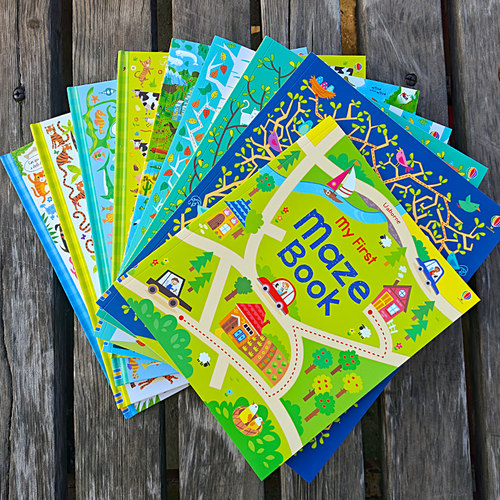 英文迷宫绘本早教益智逻辑玩具