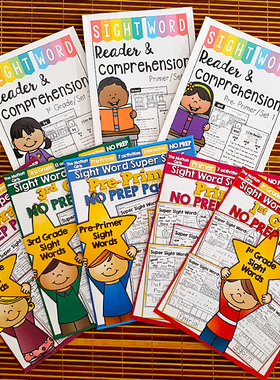 220Sight Words高频词sightwords英语学习单词英文描红本练习册