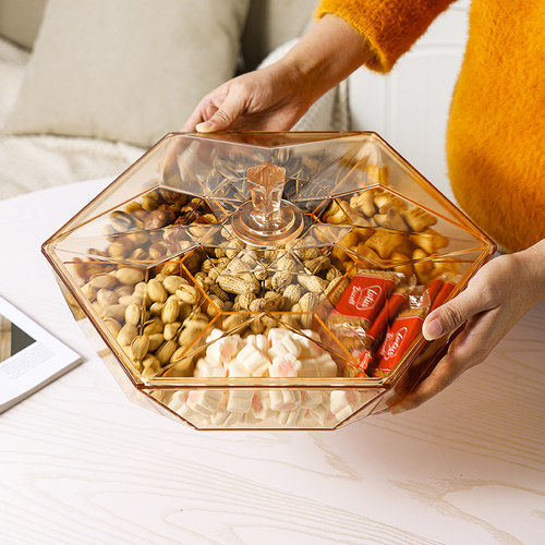 现代干果盘糖果盘零食盘干果盒糖果盒零食坚果收纳盒果盒客厅家用