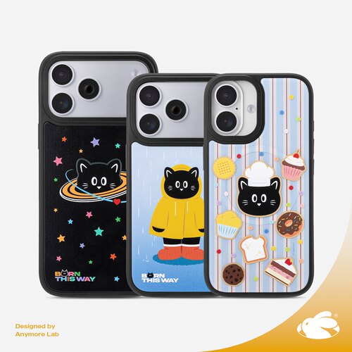 原创可爱条纹磁吸iPhone手机壳