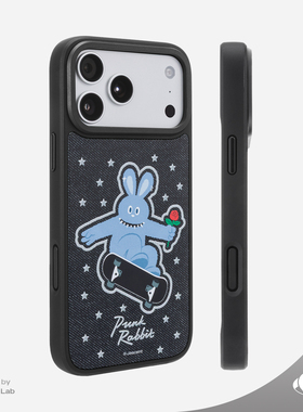 Jascent原创设计朋克兔子滑板可爱卡通磁吸Magsafe手机壳适用于苹果iPhone17ProMax17Pro创意卡通保护套