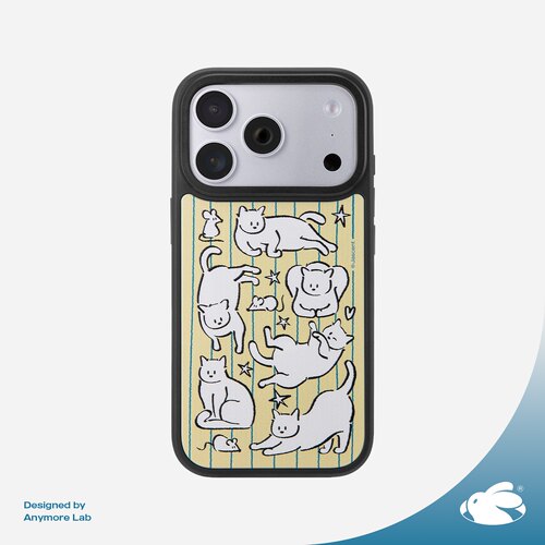 原创手绘猫咪磁吸iPhone手机壳