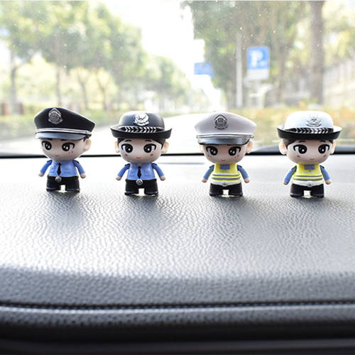 警察手办公仔摆件玩偶模型