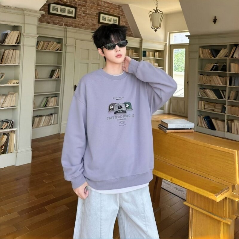 乔迪丹娜圆领潮流字母印花卫衣男