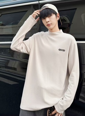 乔迪丹娜2025冬款男大童德绒打底衫初高中生半高领弹力发热绒内搭