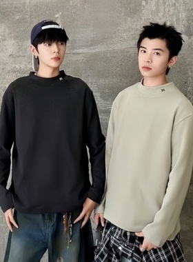 乔迪丹娜冬款2025男大童半高领拉绒保暖打底衫初中生磨毛发热绒衫