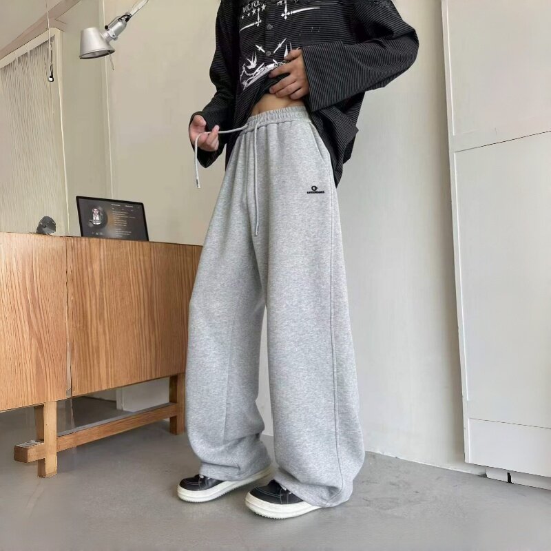 小莫燕子针织简潮休闲直筒长裤厚