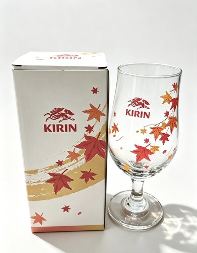 (2026秋季新款)麒麟秋味啤酒杯枫叶款容量394ML