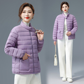时尚 立领棉衣女秋冬季 韩系高级感羽绒棉服短款 休闲外套保暖棉袄