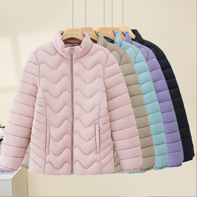 轻薄羽绒棉服女短款2025冬季新款修身显瘦棉衣外套休闲加厚小棉袄