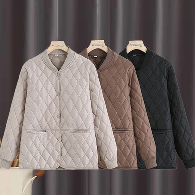 秋冬季菱格休闲保暖棉衣棉服贴身内穿轻薄羽绒棉青年学生内搭棉袄