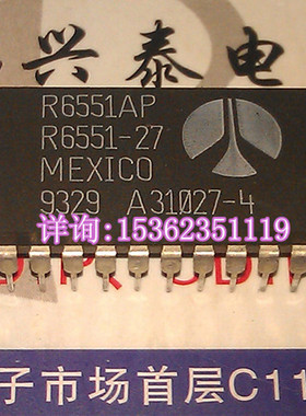 R6551AP  R6551-27  微处理器  R6551  Rockwell 28直插脚 老CPU