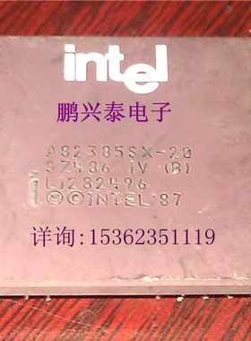 Intel/英特尔 A82385SX-20  SZ486 PGA封 微处理器 老CPU收藏保用